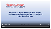 HƯỚNG DẪN TẠO TÀI KHOẢN VÀ ĐĂNG TIN TUYỂN DỤNG TRÊN CỔNG THÔNG TIN ĐIỆN TỬ VIỆC LÀM ĐỒNG NAI